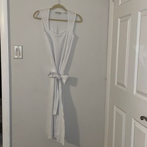 White Vince Maxi, Square Neck Dress